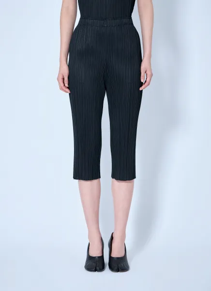 Pleated Cropped Trousers