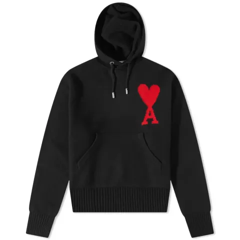 AMI Large A Heart Knit Hoodie