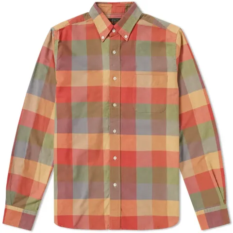 Button Down Multi Check Shirt