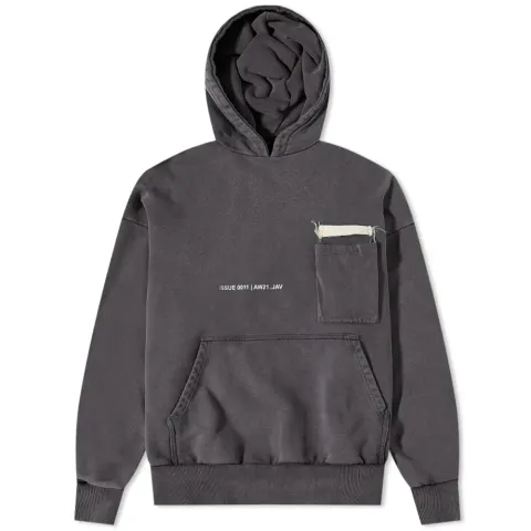 Raw Badge Popover Hoodie