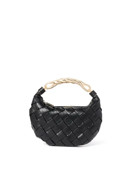 Forever New Willa Weave Metal Handle Crossbody Bag