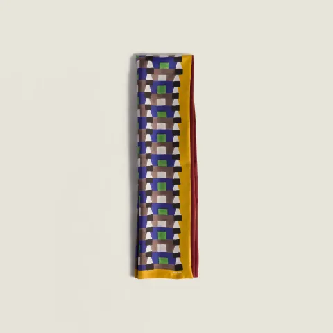 Printed silk scarf