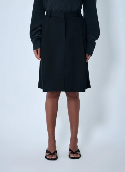 Tailored Pleated Skirt