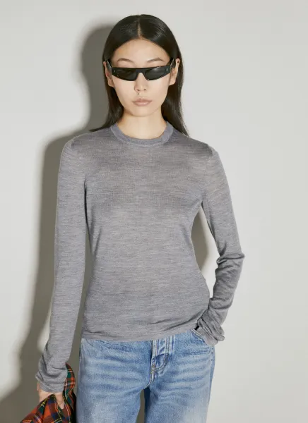 Cashmere, Wool And Silk Sweater