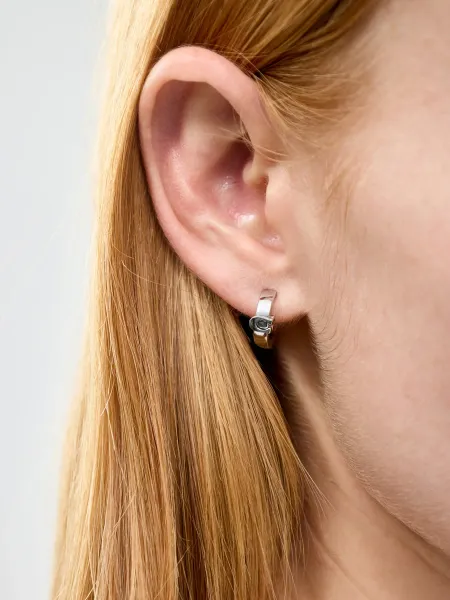 Coach C Huggie Earrings