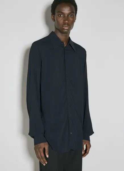 Martini Fit Stretch Charmeuse Shirt
