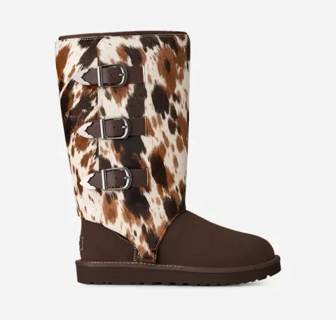 Classic Tall Western Boot, Polyester/Leather
