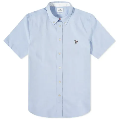 Button Down Zebra Oxford Shirt