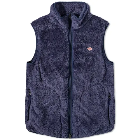 High Pile Fleece Stand Collar Vest