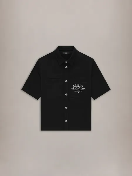 ARTS DISTRICT CAMP SHIRT - BLACK
