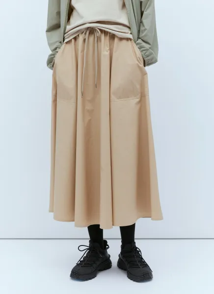 Poplin Midi Skirt