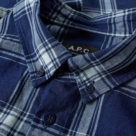 A.P.C. Button Down Checked Shirt