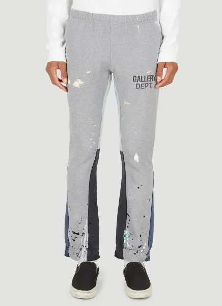 Logo Print Flare Track Pants