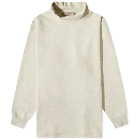 Relaxed Back Logo Mock Neck