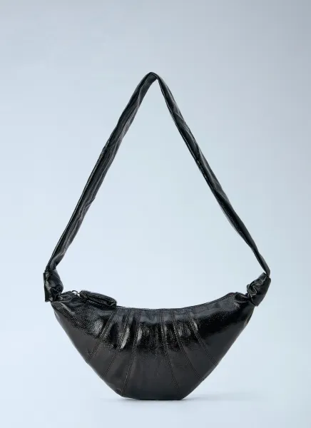 Lemaire Small Croissant Bag in Coated Cotton