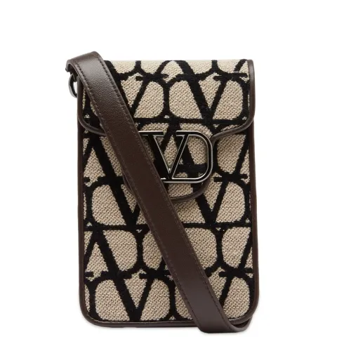 V Logo Cross Body Phone Holder