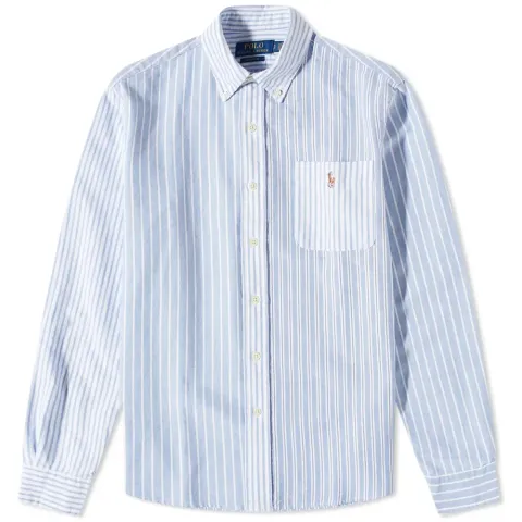Funmix Multi Stripe Button Down Shirt