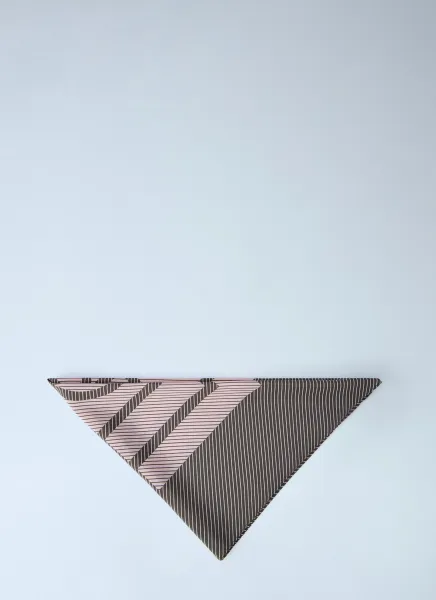 Centered Monogram Silk Scarf