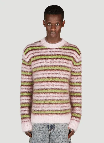 Fuzzy Stripe Sweater