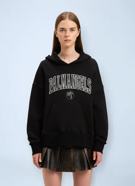 Logo Motif Hooded Sweatshirt