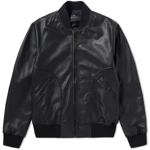 Leather Bomber Jacket