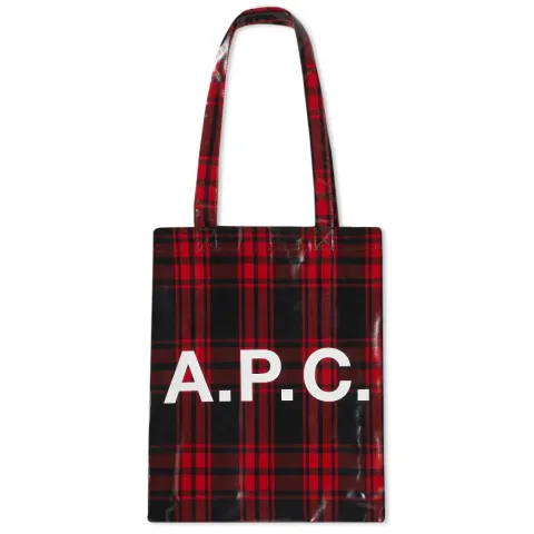 A.P.C. Lou Check Tote Bag