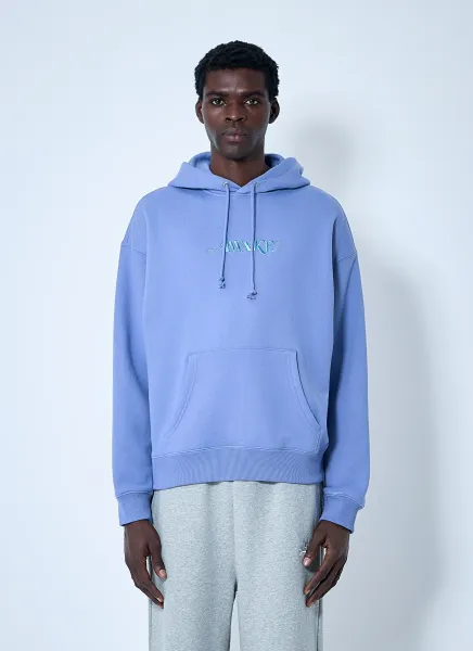 Logo Motif Hooded Sweatshirt