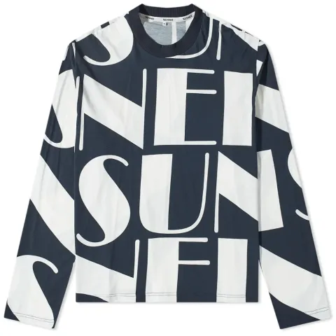 Long Sleeve All Over Logo T-Shirt