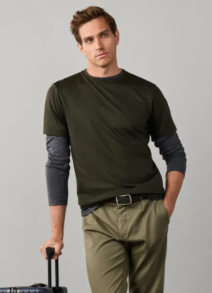 Hackett Travel Classic Fit Pique T-Shirt