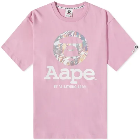 AAPE Foil Camo Moon Face T-Shirt