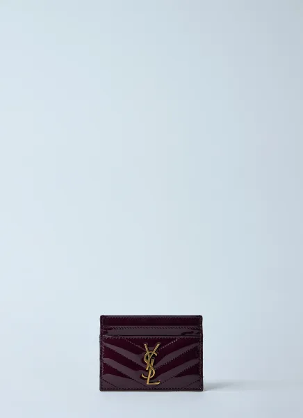 Logo Plaque Leather Cardholder