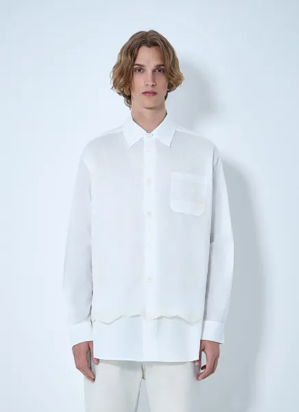 Embroidered Cotton Poplin Shirt