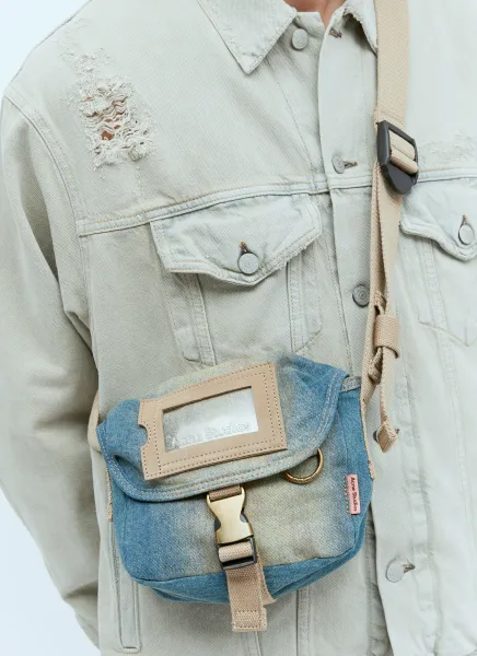 Denim Mini Messenger Bag