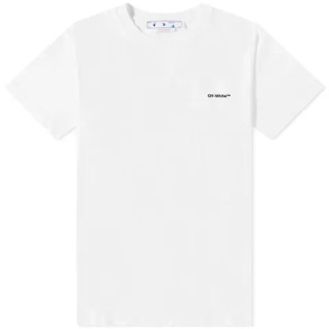 Wave Outline Diagonal Slim T-Shirt