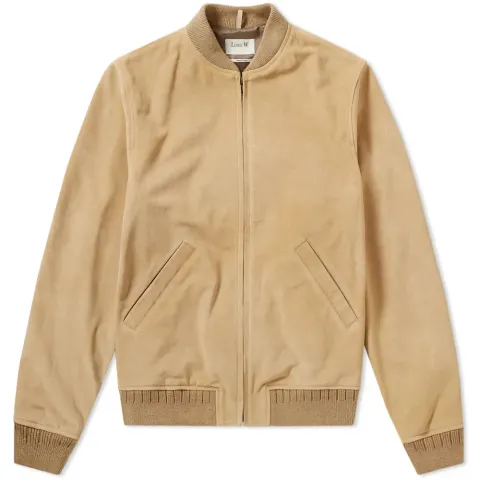 A.P.C. Louis W. Ferris Suede Bomber Jacket