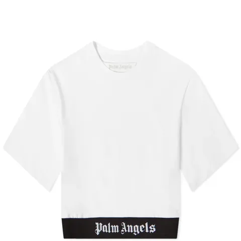 Logo Tape Cropped T-Shirt