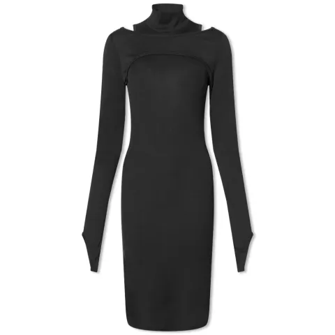 Rib Cut Out Dress