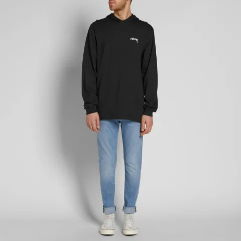 Long Sleeve Hooded Design Tee