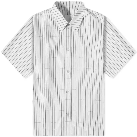 Repeat Logo Short Sleeve Stripe Shirt