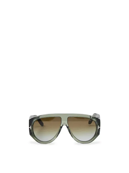 Tom Ford Men's BRONSON shiny Green Sunglasses