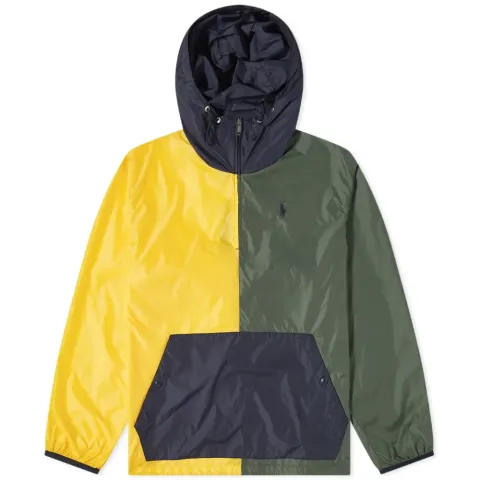 Panelled Popover Hooded Jacket