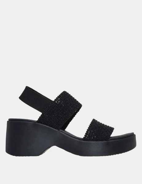 Skechers Cali Day Ankle Strap Platform Sandals Black