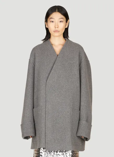 Boiled Melange Coat