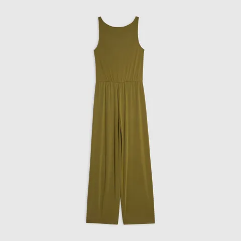 River Island Cupro Sleeveless Jumpsuit