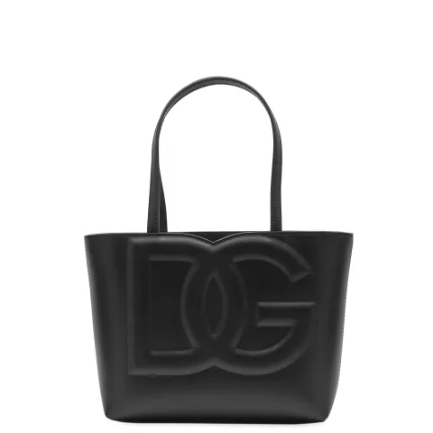 Logo Leather Tote