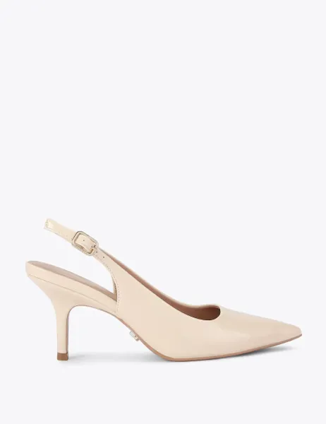 Carvela Patent Stiletto Heel Pointed Slingback Shoes