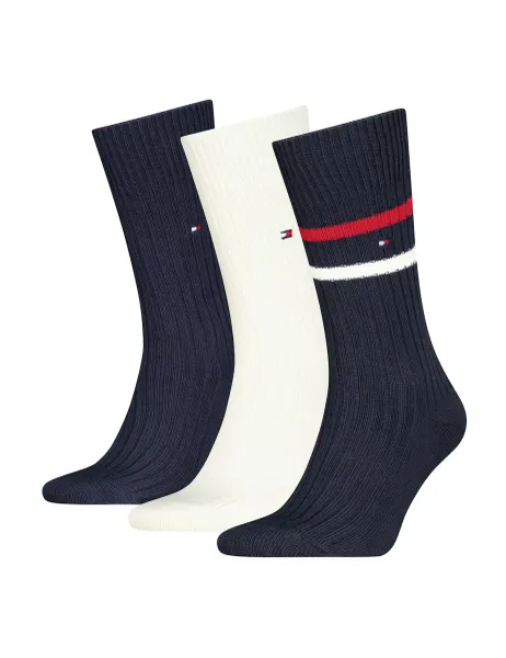 Tommy Hilfiger 3 Pack Cotton Rich Boot Socks