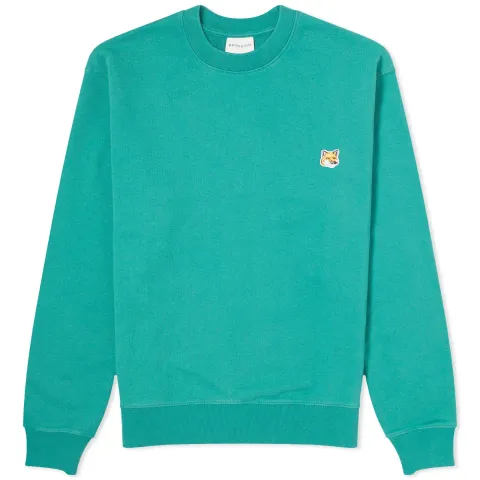 Maison Kitsuné Fox Head Patch Crew Sweat
