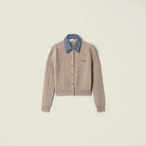 Wool and cashmere cardigan