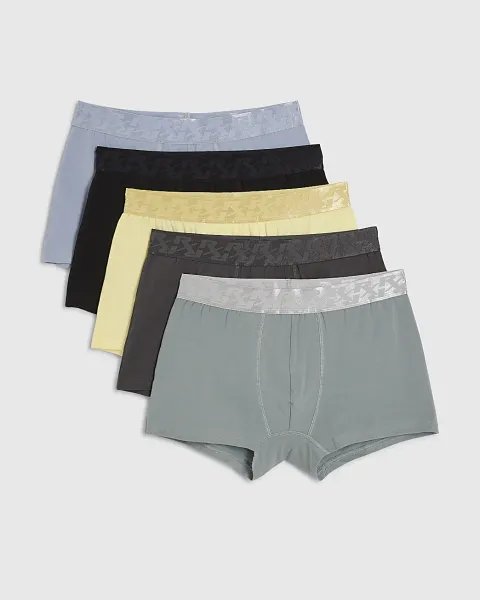River Island Rx Cotton Blend Pack Of 5 Trunks